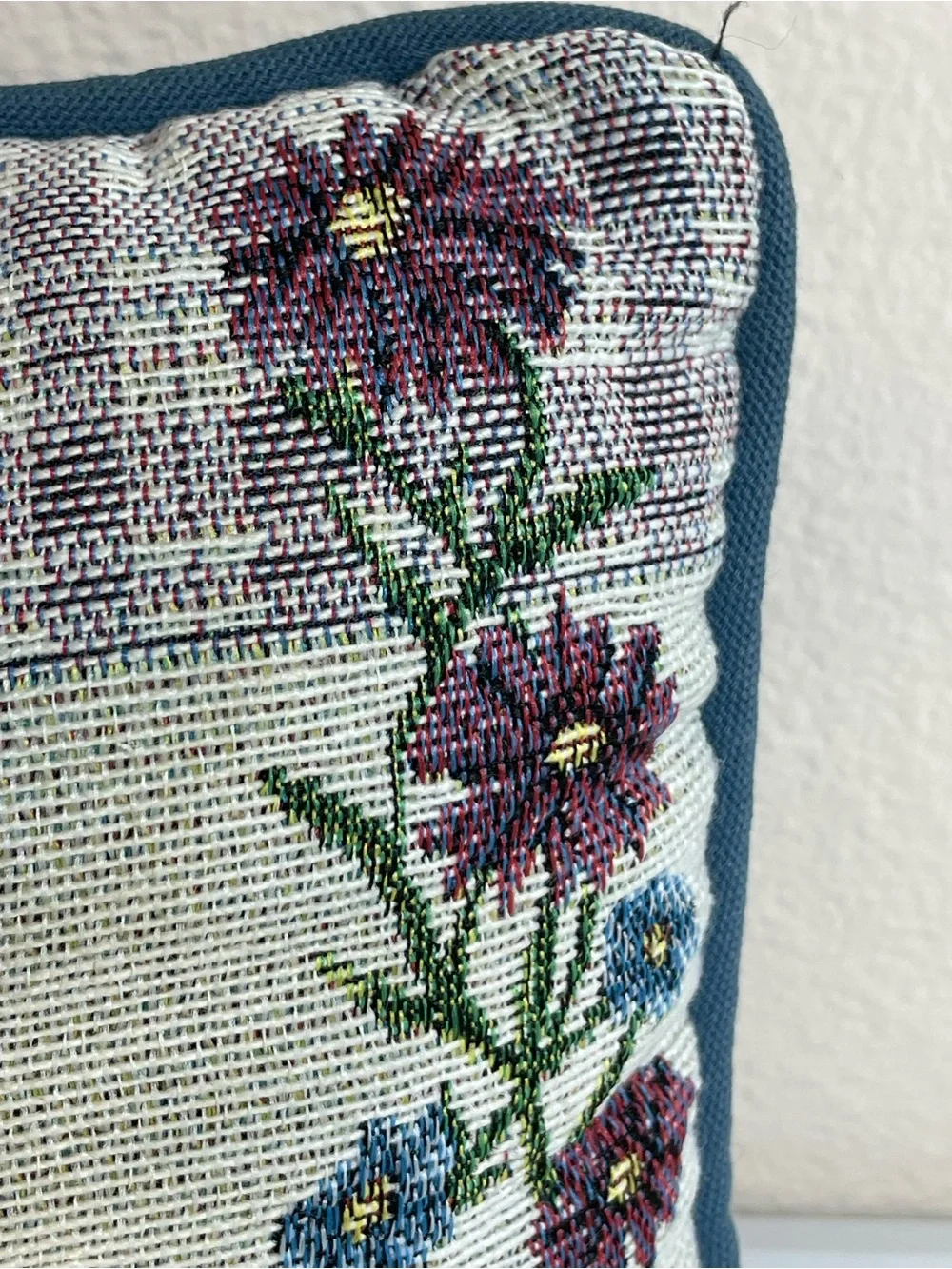 Vintage Mother & Daughter Tapestry Throw Pillow 12x9